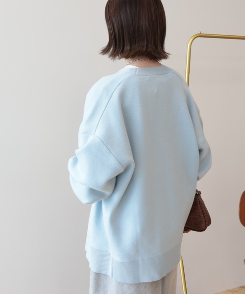 AMERICAN HOLIC(アメリカンホリック)の「Vネックニットカーディガン(カーディガン/ボレロ・レディース・チャコールグレー/イエロー/アイボリー/ブルー・L/M)」の16枚目の写真