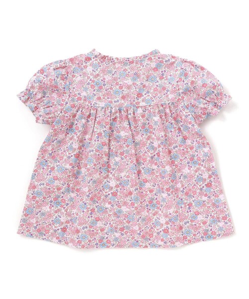 BeBe Petits Pois Vert（ベベプチポワヴェール）の「【店舗限定】花柄ブラウス＋ショートパンツセットアップ(95～150㎝)（セットアップ・キッズ・イエロー系その他/ピンク系その他・95cm/150cm/120cm/130cm/140cm/110cm/100cm）」の12枚目の写真