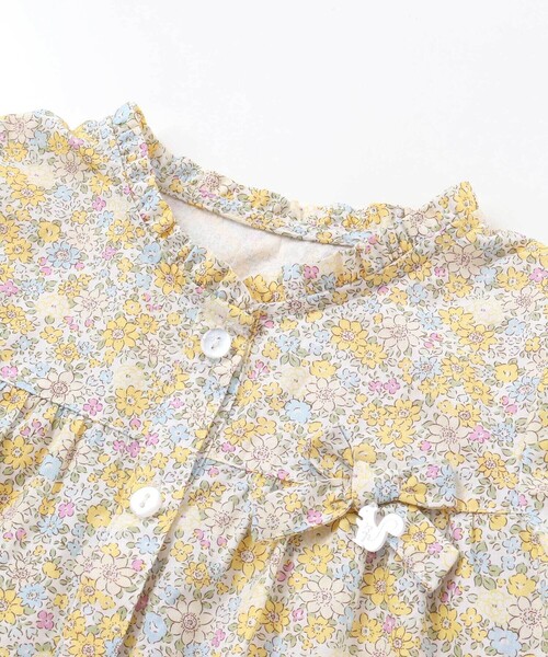 BeBe Petits Pois Vert（ベベプチポワヴェール）の「【店舗限定】花柄ブラウス＋ショートパンツセットアップ(95～150㎝)（セットアップ・キッズ・イエロー系その他/ピンク系その他・95cm/150cm/120cm/130cm/140cm/110cm/100cm）」の18枚目の写真