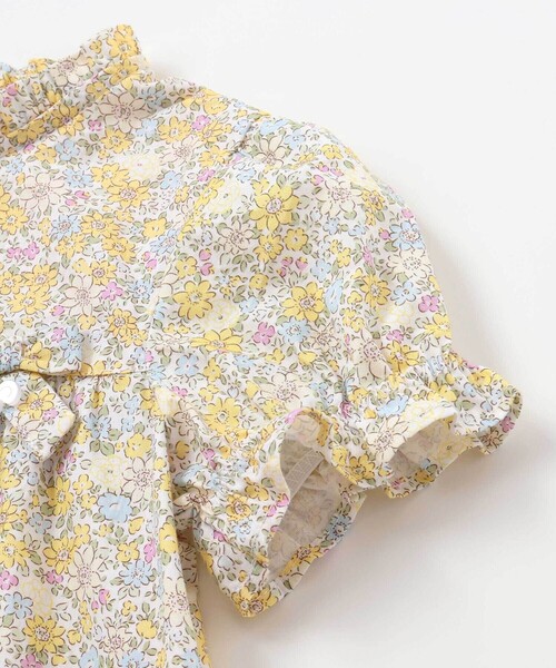 BeBe Petits Pois Vert（ベベプチポワヴェール）の「【店舗限定】花柄ブラウス＋ショートパンツセットアップ(95～150㎝)（セットアップ・キッズ・イエロー系その他/ピンク系その他・95cm/150cm/120cm/130cm/140cm/110cm/100cm）」の19枚目の写真