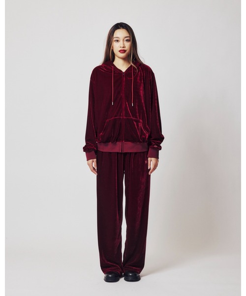 KEBOZ（ケボズ）の「SS×KBZ VELOUR HOODIE（パーカー・レディース・バーガンディー・FREE）」の9枚目の写真