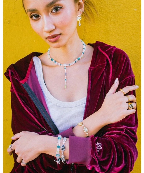 KEBOZ（ケボズ）の「SS×KBZ VELOUR HOODIE（パーカー・レディース・バーガンディー・FREE）」の3枚目の写真