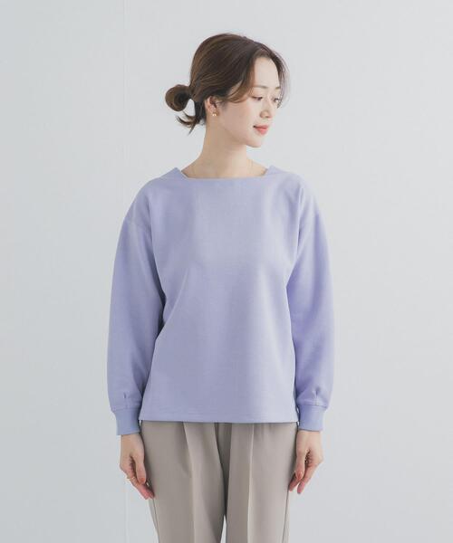 セール】強撚ダンボールボートネックプルオーバー（Tシャツ/カットソー