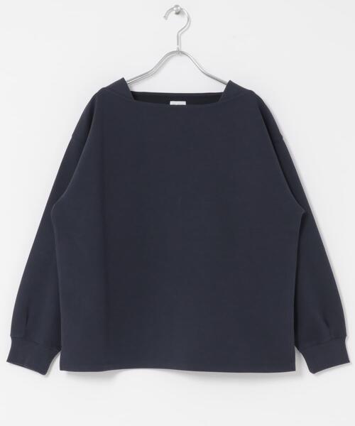 セール】強撚ダンボールボートネックプルオーバー（Tシャツ/カットソー