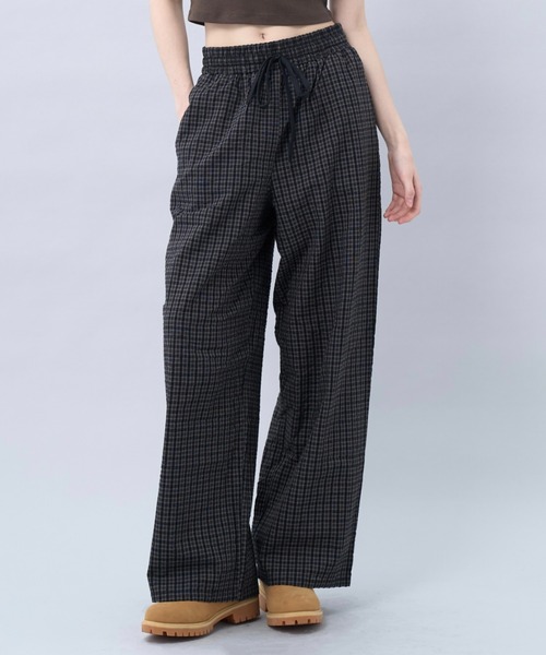 BENUA(ベヌア)の「Wide easy pants 一 ワイドイージーパンツ -(その他パンツ・レディース・チェック/カーキ・MEDIUM/LARGE)」の19枚目の写真