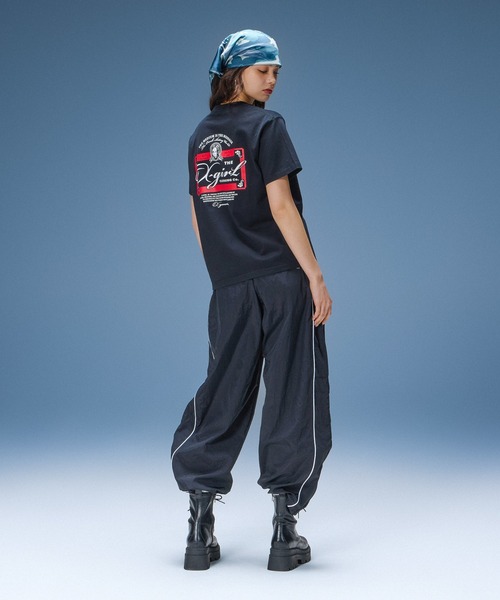 X-girl(エックスガール)の「FACE RED LABEL S/S TEE(Tシャツ/カットソー・レディース・ブラック/ホワイト/ベージュ・S/M/L)」の6枚目の写真