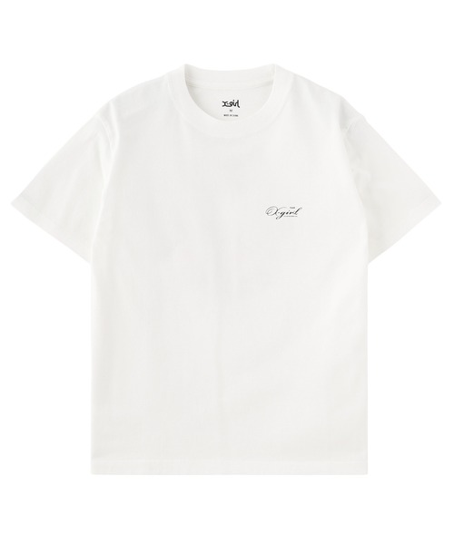 X-girl(エックスガール)の「FACE RED LABEL S/S TEE(Tシャツ/カットソー・レディース・ブラック/ホワイト/ベージュ・S/M/L)」の9枚目の写真