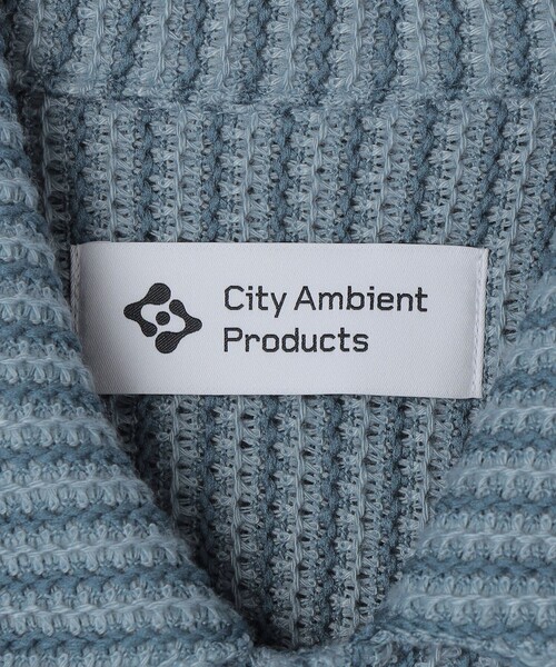 City Ambient Products(シティアンビエントプロダクツ)の「City Ambient Products: オープンカラー メッシュ ストライプ ショートスリーブ シャツ(Tシャツ/カットソー・メンズ・ブラック/ライトブルー/オフホワイト/ナチュラル・SMALL/MEDIUM/LARGE)」の10枚目の写真