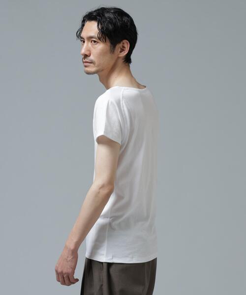 NANO universe(ナノユニバース)の「Anti Soaked(R) Plus インナーTシャツ(Tシャツ/カットソー・メンズ・ホワイト/ブラック/ベージュ・XL/L/M)」の11枚目の写真