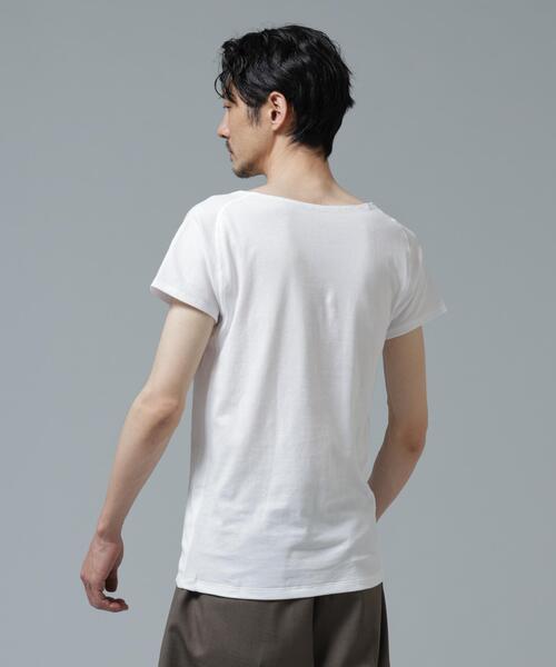 NANO universe(ナノユニバース)の「Anti Soaked(R) Plus インナーTシャツ(Tシャツ/カットソー・メンズ・ホワイト/ブラック/ベージュ・XL/L/M)」の12枚目の写真