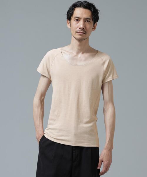 NANO universe(ナノユニバース)の「Anti Soaked(R) Plus インナーTシャツ(Tシャツ/カットソー・メンズ・ホワイト/ブラック/ベージュ・XL/L/M)」の16枚目の写真
