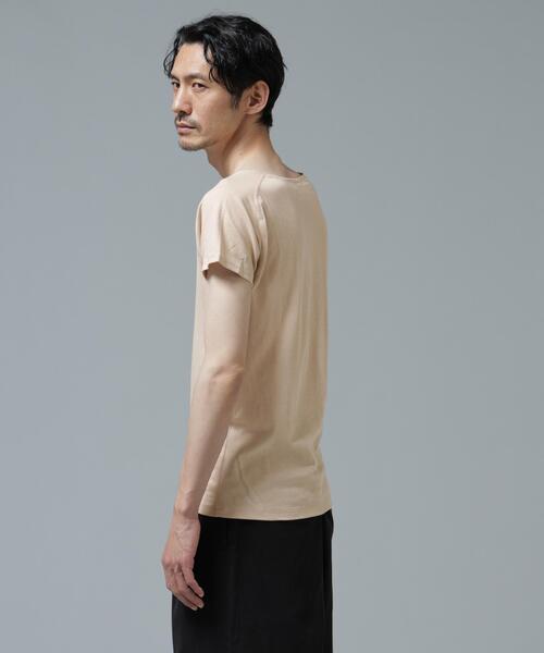 NANO universe(ナノユニバース)の「Anti Soaked(R) Plus インナーTシャツ(Tシャツ/カットソー・メンズ・ホワイト/ブラック/ベージュ・XL/L/M)」の17枚目の写真