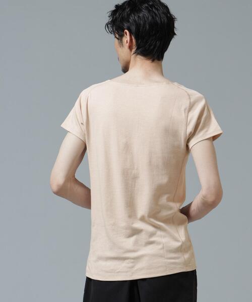 NANO universe(ナノユニバース)の「Anti Soaked(R) Plus インナーTシャツ(Tシャツ/カットソー・メンズ・ホワイト/ブラック/ベージュ・XL/L/M)」の18枚目の写真