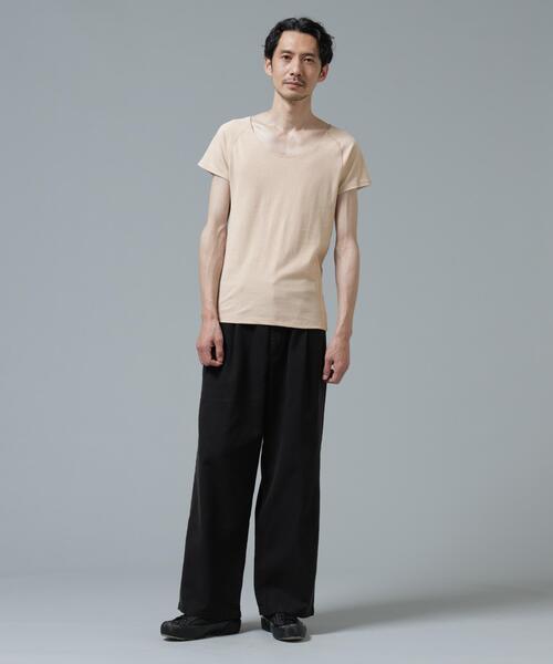 NANO universe(ナノユニバース)の「Anti Soaked(R) Plus インナーTシャツ(Tシャツ/カットソー・メンズ・ホワイト/ブラック/ベージュ・XL/L/M)」の19枚目の写真