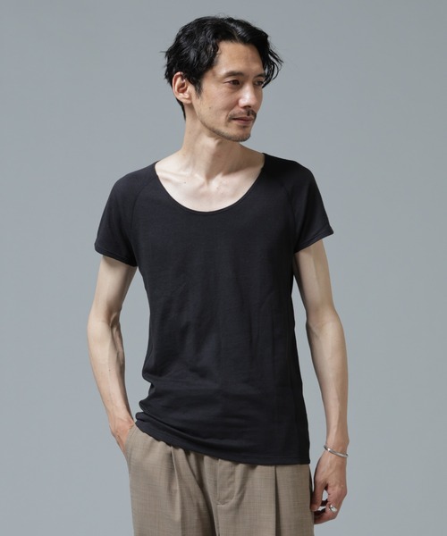 NANO universe(ナノユニバース)の「Anti Soaked(R) Plus インナーTシャツ(Tシャツ/カットソー・メンズ・ホワイト/ブラック/ベージュ・XL/L/M)」の11枚目の写真