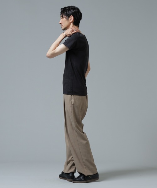 NANO universe(ナノユニバース)の「Anti Soaked(R) Plus インナーTシャツ(Tシャツ/カットソー・メンズ・ホワイト/ブラック/ベージュ・XL/L/M)」の16枚目の写真