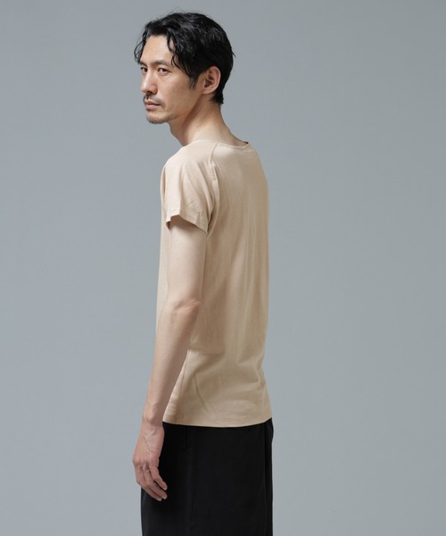 NANO universe(ナノユニバース)の「Anti Soaked(R) Plus インナーTシャツ(Tシャツ/カットソー・メンズ・ホワイト/ブラック/ベージュ・XL/L/M)」の19枚目の写真