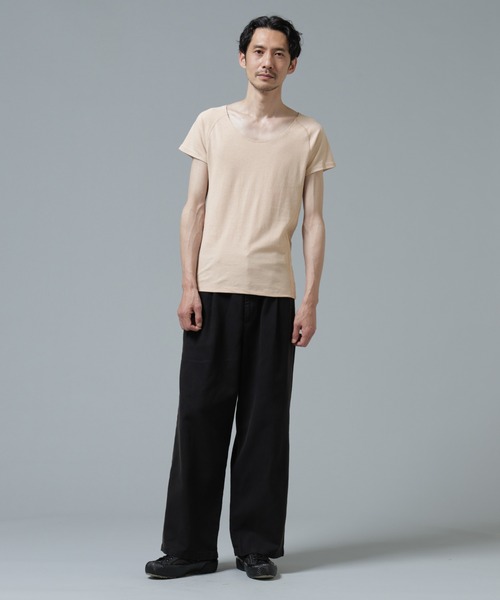 NANO universe(ナノユニバース)の「Anti Soaked(R) Plus インナーTシャツ(Tシャツ/カットソー・メンズ・ホワイト/ブラック/ベージュ・XL/L/M)」の21枚目の写真