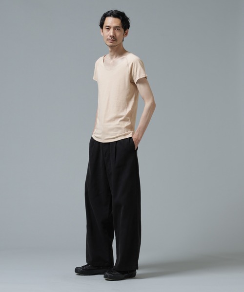 NANO universe(ナノユニバース)の「Anti Soaked(R) Plus インナーTシャツ(Tシャツ/カットソー・メンズ・ホワイト/ブラック/ベージュ・XL/L/M)」の22枚目の写真