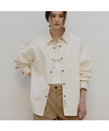 Classic denim shirt jacket [TISP05JK11]_Ivory