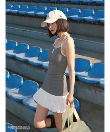 SNIDEL | 【MLB】ヘムバルーンカットキャミワンピース(ワンピース)