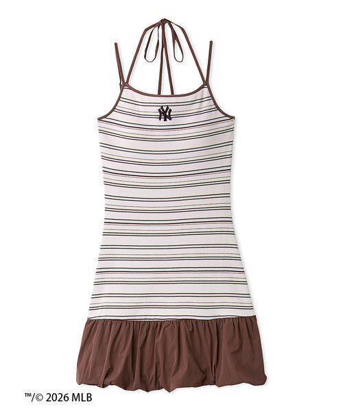 SNIDEL（スナイデル）の「【MLB】ヘムバルーンカットキャミワンピース（ワンピース・レディース・その他/グレー/ネイビー・F）」の3枚目の写真