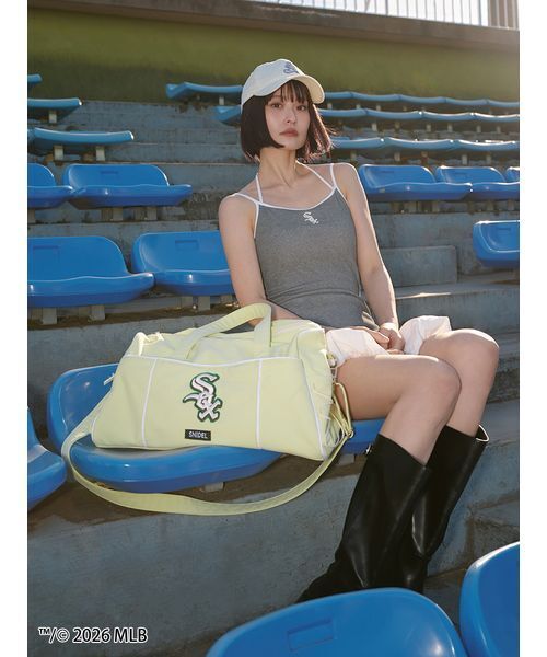 SNIDEL（スナイデル）の「【MLB】ヘムバルーンカットキャミワンピース（ワンピース・レディース・その他/グレー/ネイビー・F）」の6枚目の写真