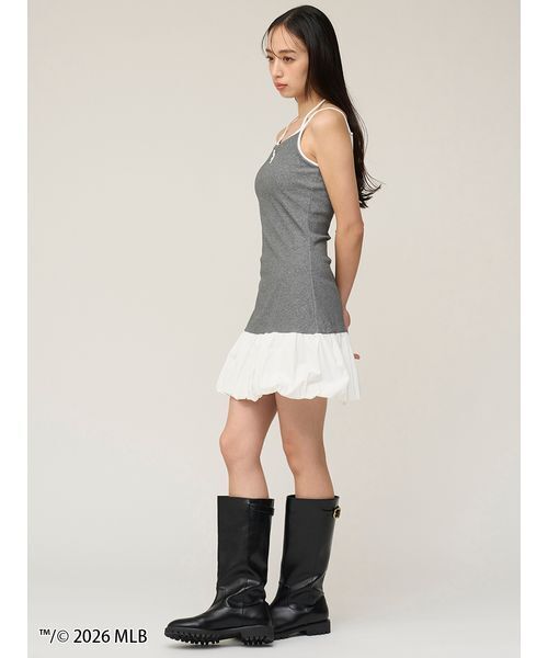 SNIDEL（スナイデル）の「【MLB】ヘムバルーンカットキャミワンピース（ワンピース・レディース・その他/グレー/ネイビー・F）」の11枚目の写真