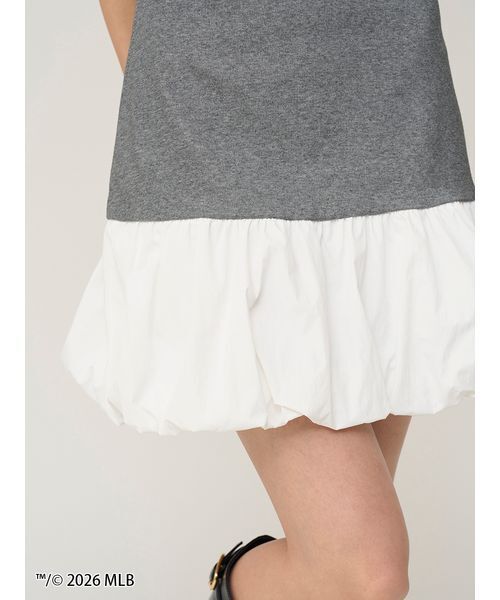 SNIDEL（スナイデル）の「【MLB】ヘムバルーンカットキャミワンピース（ワンピース・レディース・その他/グレー/ネイビー・F）」の14枚目の写真