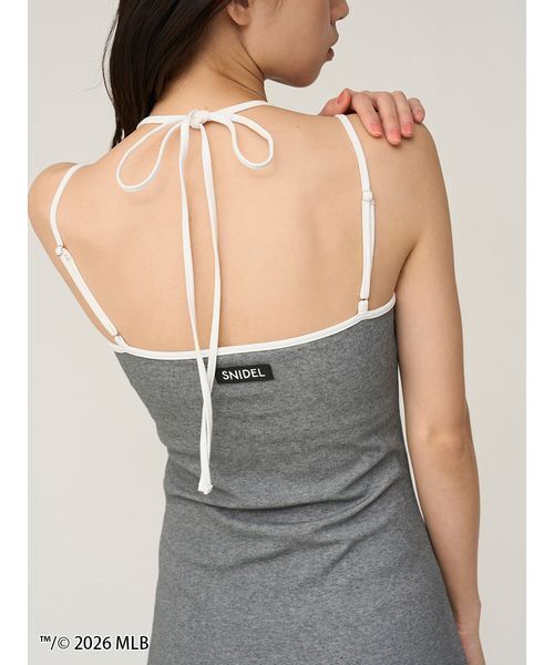 SNIDEL（スナイデル）の「【MLB】ヘムバルーンカットキャミワンピース（ワンピース・レディース・その他/グレー/ネイビー・F）」の15枚目の写真