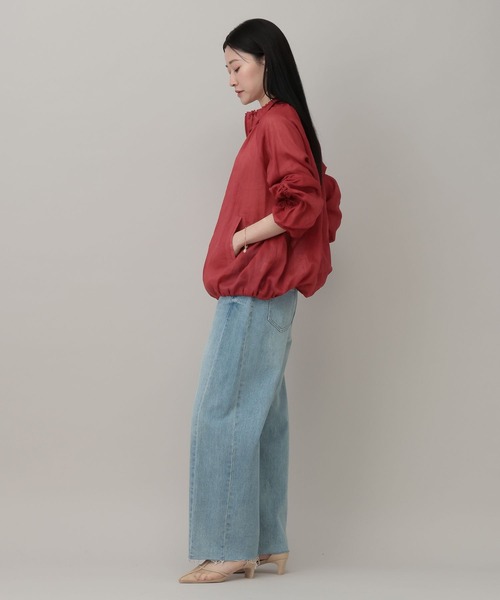 A part by（アパートバイ）の「ルランゼショートブルゾン（ブルゾン・レディース・レッド/ネイビー/オフホワイト・FREE）」の11枚目の写真