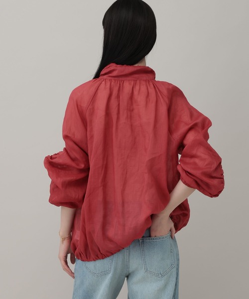 A part by（アパートバイ）の「ルランゼショートブルゾン（ブルゾン・レディース・レッド/ネイビー/オフホワイト・FREE）」の15枚目の写真