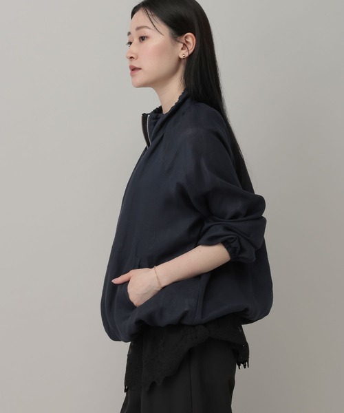 A part by（アパートバイ）の「ルランゼショートブルゾン（ブルゾン・レディース・レッド/ネイビー/オフホワイト・FREE）」の20枚目の写真