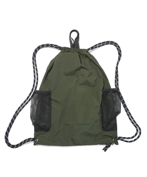 BEN DAVIS(ベンデイビス)の「RIPSTOP NAPSACK/ナップサック ファスナー A4 リップストップ生地(バックパック/リュック・メンズ・ブラック/カーキ/グレー・FREE)」の10枚目の写真