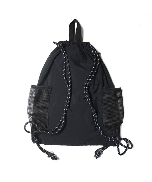 BEN DAVIS(ベンデイビス)の「RIPSTOP NAPSACK/ナップサック ファスナー A4 リップストップ生地(バックパック/リュック・メンズ・ブラック/カーキ/グレー・FREE)」の14枚目の写真