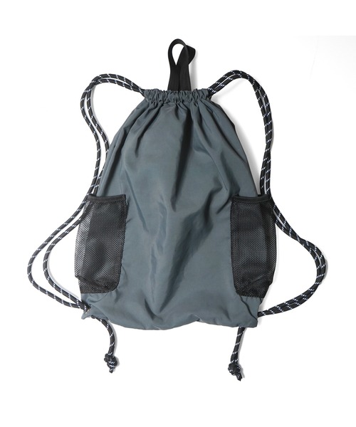 BEN DAVIS(ベンデイビス)の「RIPSTOP NAPSACK/ナップサック ファスナー A4 リップストップ生地(バックパック/リュック・メンズ・ブラック/カーキ/グレー・FREE)」の18枚目の写真
