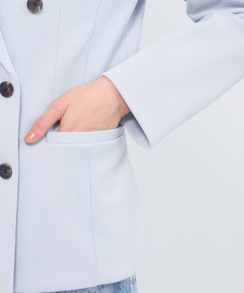 EPOCA(エポカ)の「【24 TWENTY FOUR JACKET】 ダブルブレストジャケット(テーラードジャケット・レディース・ブルー/ブラック・40/38)」の10枚目の写真