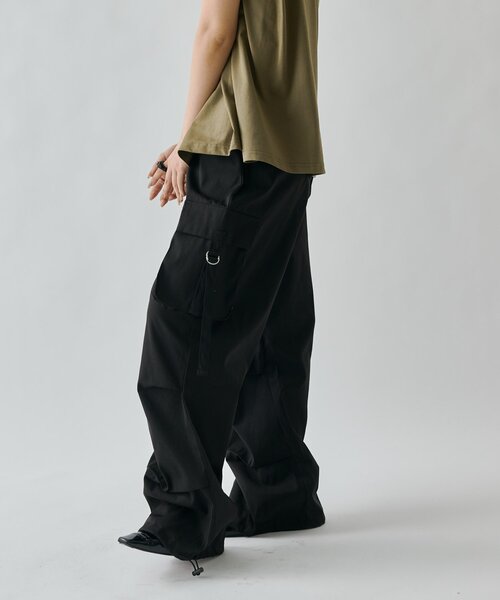 goocy(グーシー)の「イージーカーゴパンツ(その他パンツ・レディース・ブラック/チャコールグレー/カーキ/ホワイト・FREE)」の2枚目の写真