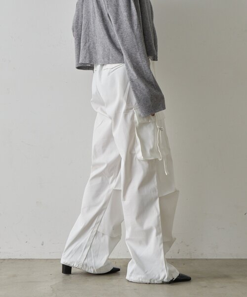 goocy(グーシー)の「イージーカーゴパンツ(その他パンツ・レディース・ブラック/チャコールグレー/カーキ/ホワイト・FREE)」の11枚目の写真