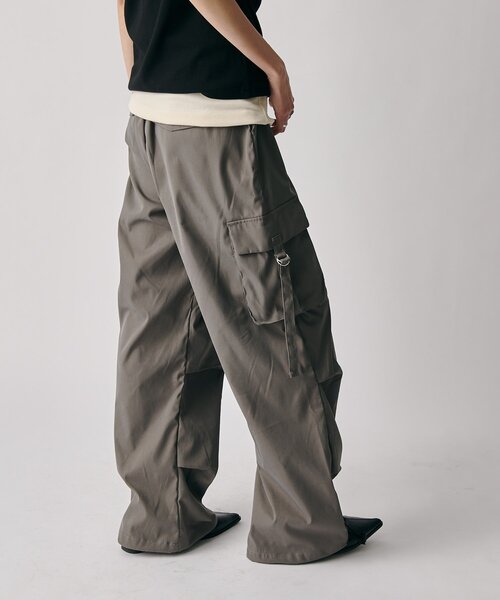 goocy（グーシー）の「イージーカーゴパンツ（その他パンツ・レディース・ブラック/チャコールグレー/カーキ/ホワイト・FREE）」の12枚目の写真