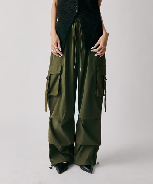 goocy（グーシー）の「イージーカーゴパンツ（その他パンツ・レディース・ブラック/チャコールグレー/カーキ/ホワイト・FREE）」の17枚目の写真