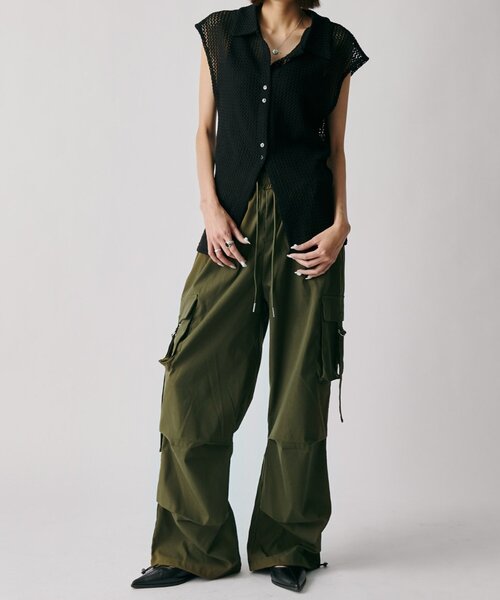 goocy（グーシー）の「イージーカーゴパンツ（その他パンツ・レディース・ブラック/チャコールグレー/カーキ/ホワイト・FREE）」の20枚目の写真