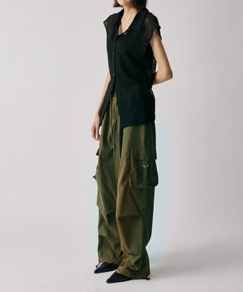 goocy（グーシー）の「イージーカーゴパンツ（その他パンツ・レディース・ブラック/チャコールグレー/カーキ/ホワイト・FREE）」の21枚目の写真