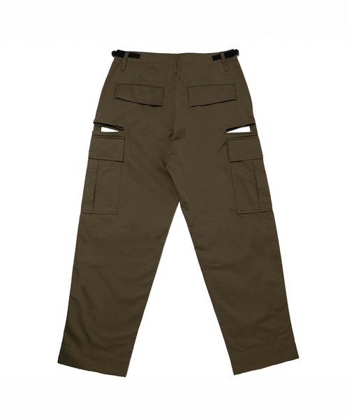 KOWGA（コウガ）の「SLIT MILITARY PANTS（カーゴパンツ・レディース・カーキ・M/S）」の4枚目の写真