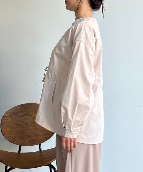 un dix cors（アンディコール）の「メモリータフタノーカラーブルゾン（ブルゾン・レディース・カーキ/ブラック/アイボリー・FREE）」の6枚目の写真