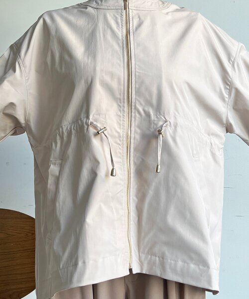 un dix cors（アンディコール）の「メモリータフタノーカラーブルゾン（ブルゾン・レディース・カーキ/ブラック/アイボリー・FREE）」の10枚目の写真