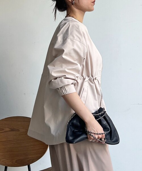 un dix cors（アンディコール）の「メモリータフタノーカラーブルゾン（ブルゾン・レディース・カーキ/ブラック/アイボリー・FREE）」の14枚目の写真