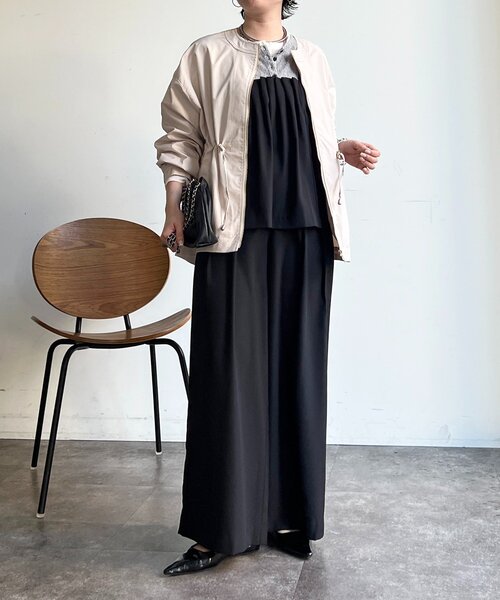 un dix cors（アンディコール）の「メモリータフタノーカラーブルゾン（ブルゾン・レディース・カーキ/ブラック/アイボリー・FREE）」の16枚目の写真