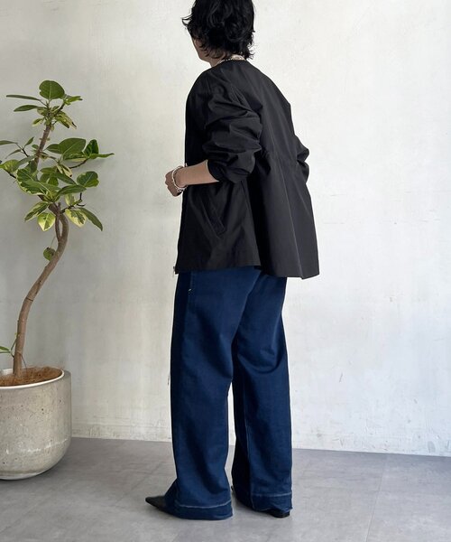 un dix cors（アンディコール）の「メモリータフタノーカラーブルゾン（ブルゾン・レディース・カーキ/ブラック/アイボリー・FREE）」の22枚目の写真