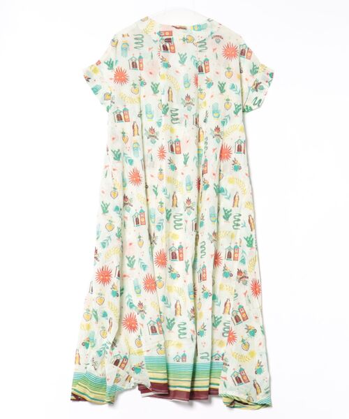 チチカカ（チチカカ）の「メヒコモチーフプリント　ワンピース（ワンピース・レディース・ブラック/ライトグリーン・FREE）」の16枚目の写真